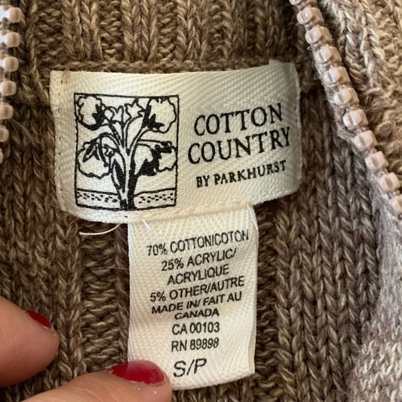 🧡3/$30 Cotton Country Sweater Size Small - Picture 4 of 7